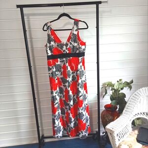 Jonathan Martin floral sleeveless summer dress